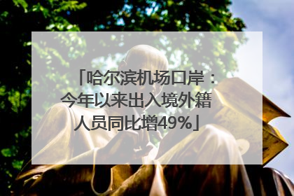 哈尔滨机场口岸：今年以来出入境外籍人员同比增49%
