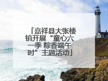 嘉祥县大张楼镇开展“童心六一季 粽香端午时”主题活动