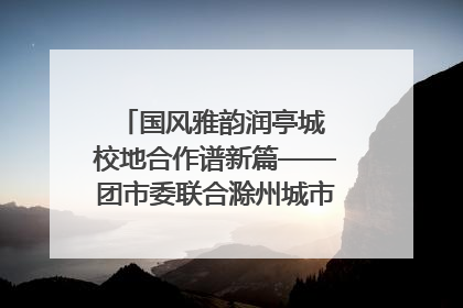 国风雅韵润亭城 校地合作谱新篇——团市委联合滁州城市职业学院助力传统文化“破圈”绽放