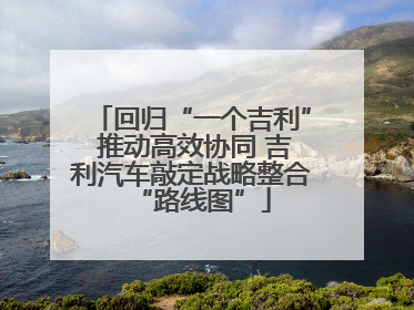 回归“一个吉利” 推动高效协同 吉利汽车敲定战略整合“路线图”