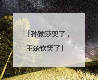 孙颖莎哭了，王楚钦笑了
