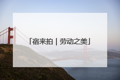 宿来拍｜劳动之美