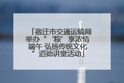 宿迁市交通运输局举办“‘粽’享浓情端午 弘扬传统文化”道德讲堂活动