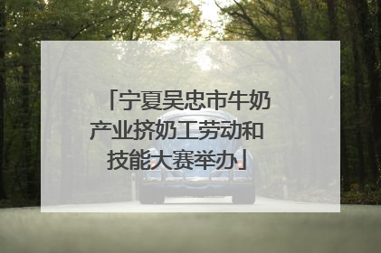宁夏吴忠市牛奶产业挤奶工劳动和技能大赛举办