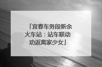 宜春车务段新余火车站：站车联动劝返离家少女