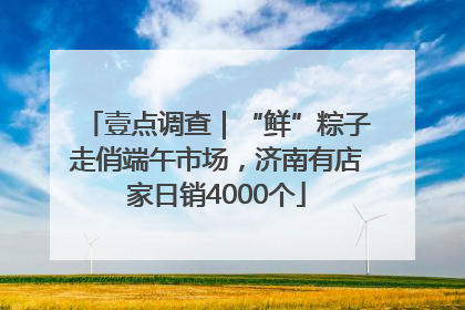 壹点调查｜“鲜”粽子走俏端午市场，济南有店家日销4000个
