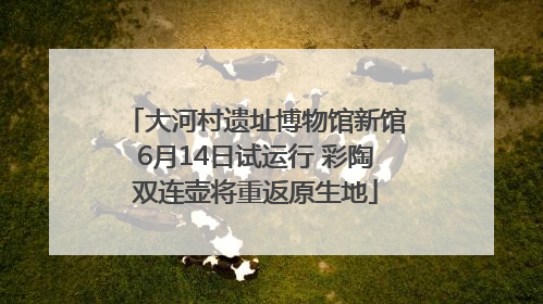 大河村遗址博物馆新馆6月14日试运行 彩陶双连壶将重返原生地