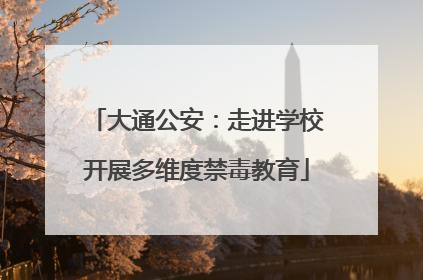 大通公安：走进学校开展多维度禁毒教育