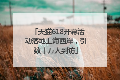 天猫618开幕活动落地上海西岸，引数十万人到访