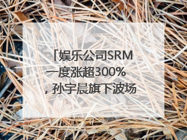 娱乐公司SRM一度涨超300%，孙宇晨旗下波场拟“借壳上市”