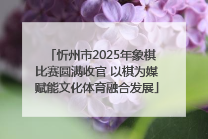 忻州市2025年象棋比赛圆满收官 以棋为媒赋能文化体育融合发展