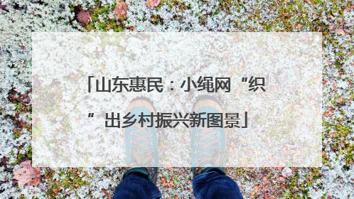 山东惠民：小绳网“织”出乡村振兴新图景