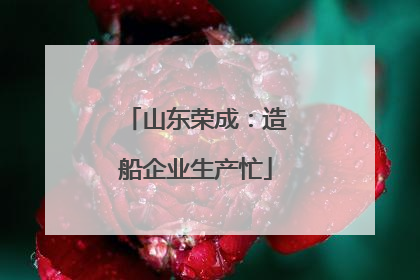 山东荣成：造船企业生产忙