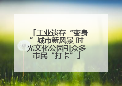 工业遗存“变身”城市新风景 时光文化公园引众多市民“打卡”