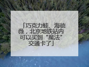 巧克力蛙、海德薇，北京地铁站内可以买到“魔法”交通卡了