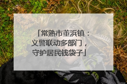 常熟市董浜镇：义警联动多部门，守护居民钱袋子