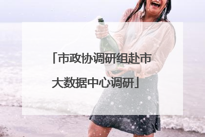市政协调研组赴市大数据中心调研
