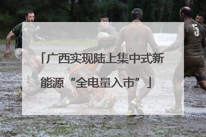 广西实现陆上集中式新能源“全电量入市”