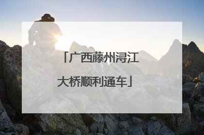 广西藤州浔江大桥顺利通车