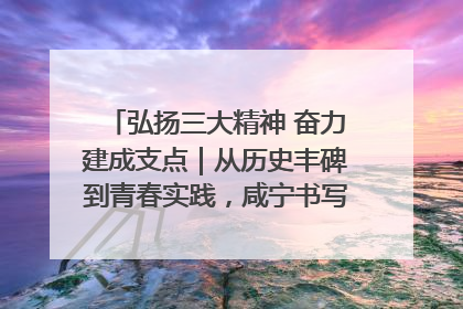 弘扬三大精神 奋力建成支点｜从历史丰碑到青春实践，咸宁书写精神传承新篇章