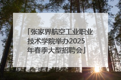 张家界航空工业职业技术学院举办2025年春季大型招聘会