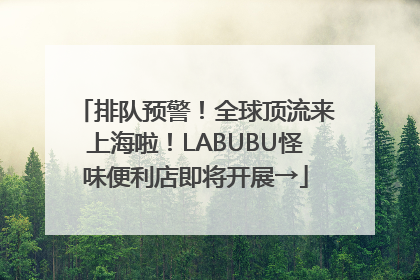 排队预警！全球顶流来上海啦！LABUBU怪味便利店即将开展→
