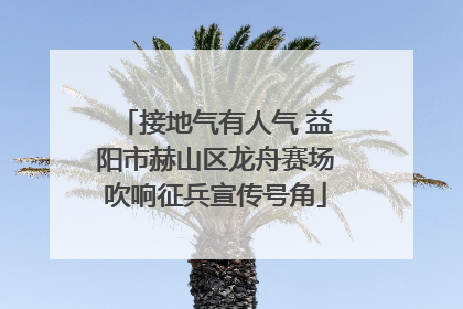 接地气有人气 益阳市赫山区龙舟赛场吹响征兵宣传号角
