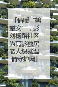 情暖“鹤耋安”，彭刘杨路社区为高龄独居老人织就温情守护网