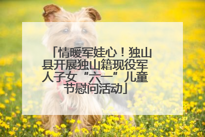 情暖军娃心！独山县开展独山籍现役军人子女“六一”儿童节慰问活动