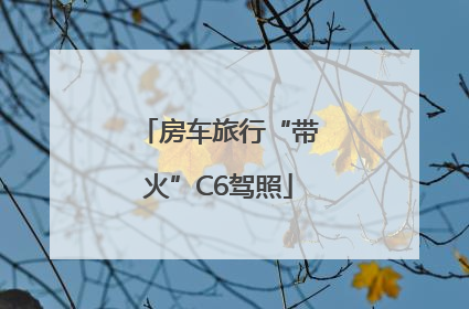 房车旅行“带火”C6驾照