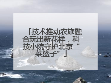 技术推动农旅融合玩出新花样，科技小院守护北京“菜篮子”