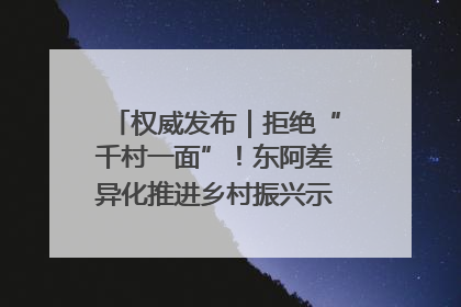 权威发布｜拒绝“千村一面”！东阿差异化推进乡村振兴示范片区建设