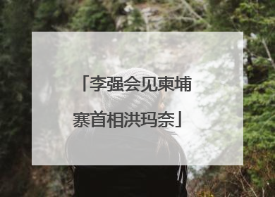 李强会见柬埔寨首相洪玛奈