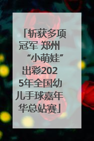 斩获多项冠军 郑州“小萌娃”出彩2025年全国幼儿手球嘉年华总站赛