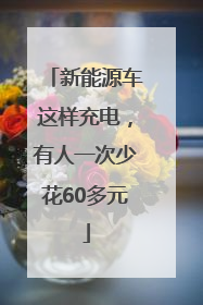 新能源车这样充电，有人一次少花60多元