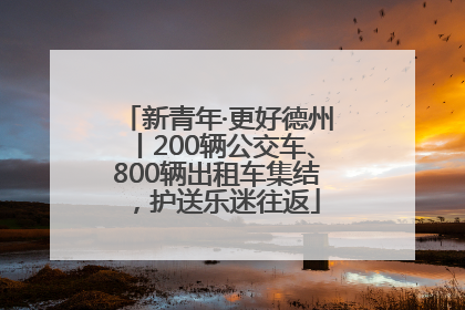 新青年·更好德州丨200辆公交车、800辆出租车集结，护送乐迷往返