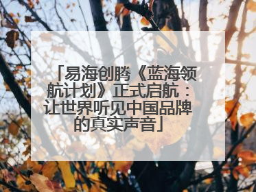 易海创腾《蓝海领航计划》正式启航：让世界听见中国品牌的真实声音