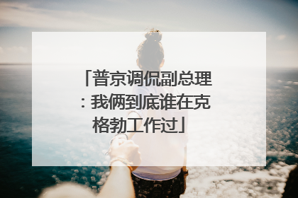 普京调侃副总理：我俩到底谁在克格勃工作过