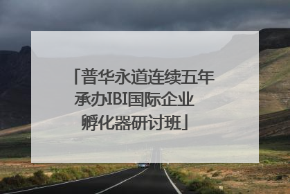 普华永道连续五年承办IBI国际企业孵化器研讨班