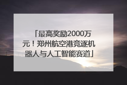 最高奖励2000万元！郑州航空港竞逐机器人与人工智能赛道