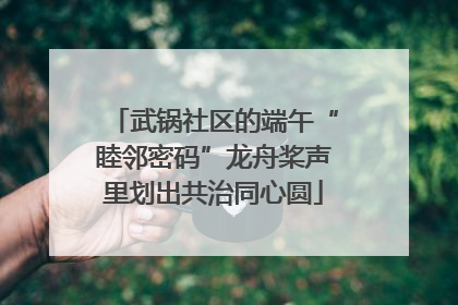武锅社区的端午“睦邻密码”龙舟桨声里划出共治同心圆