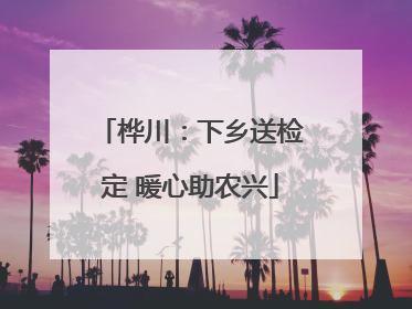 桦川：下乡送检定 暖心助农兴
