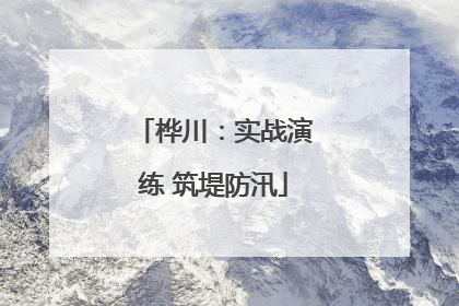桦川：实战演练 筑堤防汛