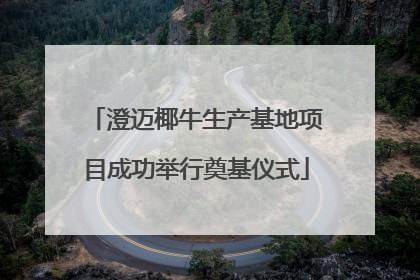 澄迈椰牛生产基地项目成功举行奠基仪式