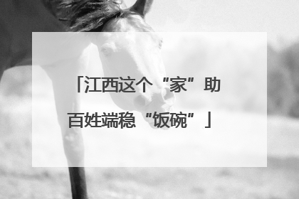 江西这个“家”助百姓端稳“饭碗”