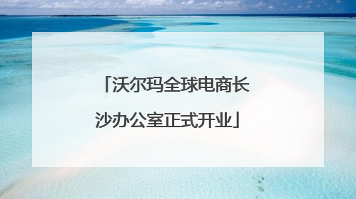 沃尔玛全球电商长沙办公室正式开业