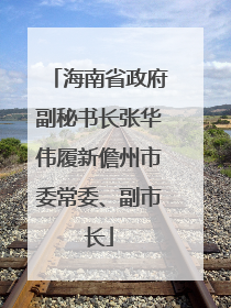 海南省政府副秘书长张华伟履新儋州市委常委、副市长