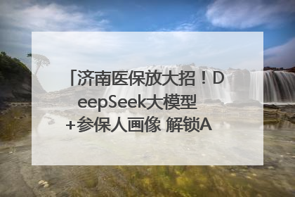 济南医保放大招！DeepSeek大模型+参保人画像 解锁AI医保管家新体验