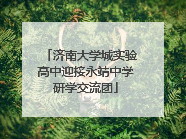 济南大学城实验高中迎接永靖中学研学交流团