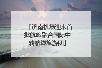 济南机场迎来首批航旅融合国际中转航线旅游团
